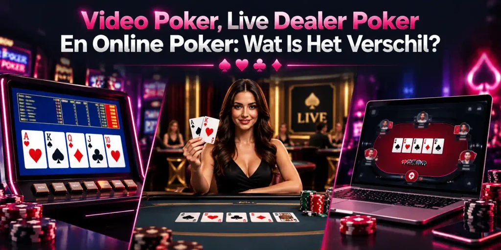 Video Poker, Live Dealer Poker En Online Poker Wat Is Het Verschil